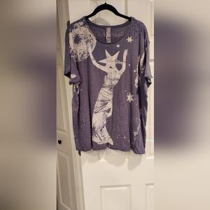 Magnolia Pearl Space Disco Tee OSFM Grey